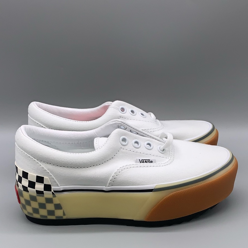 Vans Era Stacked 'White Checkerboard'